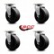 Service Caster 5 Inch Glass Filled Nylon Wheel Swivel Caster Set with Roller Bearings SCC SCC-20S520-GFNR-4 - alternate 5